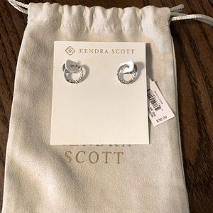 Kendra Scott silver huggies hoops